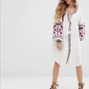 NWT Free People In the Clear Embroidered Dress